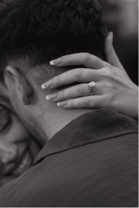 A Diamond Soirée ring, worn